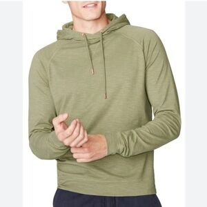 GOOD MAN BRAND Legend Slim Fit Pullover Hoodie Slub Jersey Green Size Small